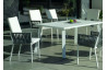 Ensemble table et fauteuils de jardin 6 personnes en aluminium et cordage - Dalas/catania - Hevea