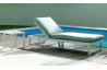 Bain de soleil multi-positions en aluminium et Dralon - Venecia - Hevea