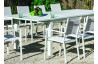 Table salon de jardin extensible 12 personnes en aluminium - Camelia - blanche - Hevea