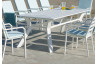 Table salon de jardin 6 personnes en aluminium - Olimpia - Hevea
