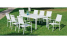 Table salon de jardin 8 personnes en aluminium - Palma - Hevea