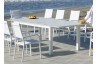 Table salon de jardin extensible 12 personnes en aluminium et HPL - Camelia - Hevea