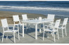 Table salon de jardin pliante 6 personnes en aluminium - Neferti - Hevea