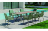 Ensemble table et fauteuils de jardin 8 personnes en aluminium et Neolith - Veneto /catania - Hevea