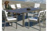 Table salon de jardin extensible 12 personnes en aluminium et HPL - Camelia - Hevea