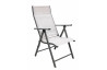 Fauteuil salon de jardin pliable multi-positions en aluminium et textilène - Casablanca - Hevea