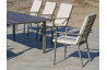 Table salon de jardin extensible 8 personnes en aluminium et HPL - Palma - Hevea