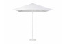 Parasol de jardin ouverture push-up EOLO 250x250 cm en aluminium laqué et toile polyester EZPELETA