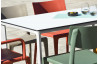 Table de jardin rectangulaire MEET en aluminium et HPL 4 personnes EZPELETA