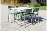 Table de jardin rectangulaire MEET en aluminium et HPL 4 personnes EZPELETA