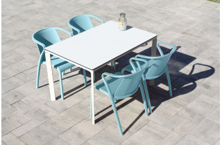 Ensemble table et chaises de jardin 4 personnes Ezpeleta Meet-Fado