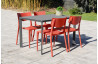 Ensemble table et chaises de jardin 4 personnes Ezpeleta Meet-Town