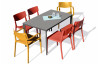 Ensemble table et chaises de jardin 6 personnes Ezpeleta Meet-Town