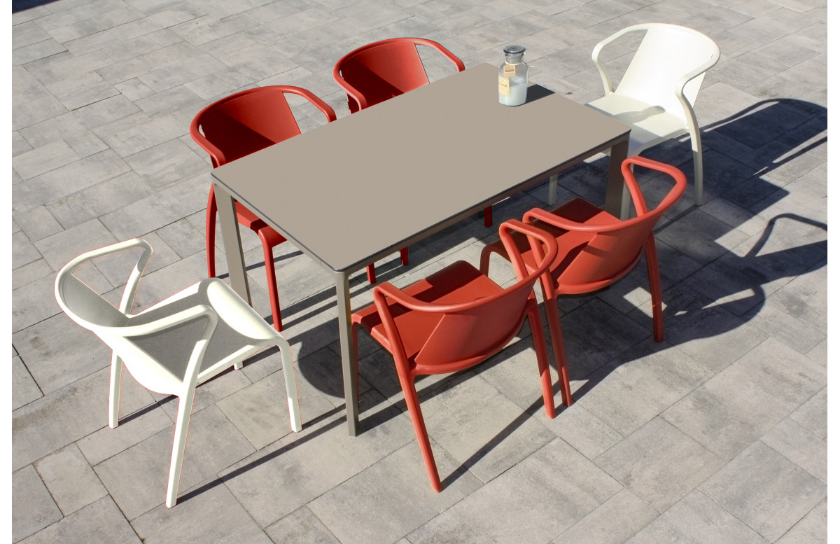 Ensemble table et chaises de jardin 6 personnes Ezpeleta Meet-Fado