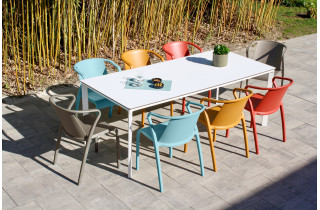 Ensemble table et chaises de jardin 8 personnes Ezpeleta Meet-Fado