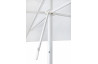 Parasol de jardin ouverture push-up EOLO 250x250 cm en aluminium laqué et toile polyester EZPELETA