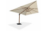 Parasol de jardin déporté imitation bois SEVILLA 4x3m en aluminium et toile polyester DCB GARDEN