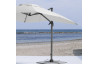 Parasol 3x3m déporté inclinable en aluminium et polyester - Gabana - Hevea