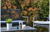 Salon de jardin en aluminium Cassis anthracite 4 personnes - Mon Jardin Cosy