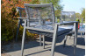 Salon de jardin en aluminium Cassis anthracite 4 personnes - Mon Jardin Cosy