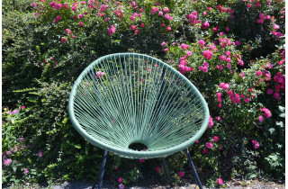 Fauteuil salon de jardin en polyéthylène empilable Acapulco