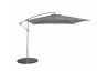 Parasol de jardin carré déporté et inclinable 2m50 gris