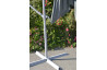 Parasol de jardin carré déporté et inclinable 2m50 gris