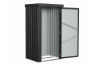 Abri de jardin porte simple AZIONE 98x81 cm Anthracite CITY GARDEN