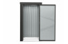 Abri de jardin porte simple AZIONE 98x81 cm Anthracite CITY GARDEN