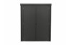 Abri de jardin double porte AZIONE 140x81 cm Anthracite CITY GARDEN