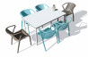 Ensemble table et chaises de jardin 6 personnes Ezpeleta Meet-Fado