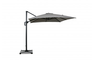 Parasol de jardin carré déporté et inclinable 2m50 DELORM