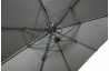 Parasol de jardin carré déporté et inclinable 3x3 gris clair DELORM