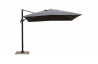 Parasol de jardin carré déporté et inclinable 3m DELORM