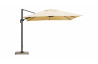 Parasol de jardin carré déporté et inclinable 3m DELORM