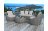 Salon de jardin design bas 4 personnes DELORM