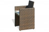 Fauteuil d'encastrable 8 places chocolat