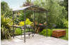 Abri de barbecue en aluminium et polycarbonate DCB Garden - Anthracite