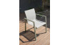 Fauteuil salon de jardin empilable en aluminium MIAMI DCB Garden