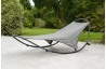 Bain de soleil design basculant HENDAYE en acier Gris DCB GARDEN