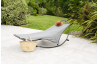 Bain de soleil design basculant HENDAYE en acier Gris DCB GARDEN