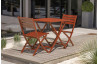 Ensemble table et chaises de jardin en aluminium 2 personnes Marius CITY GARDEN