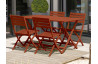 Ensemble table et chaises de jardin en aluminium 4 personnes Marius CITY GARDEN