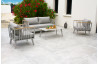 Salon de jardin bas NAPOLI en aluminium Gris 5 personnes DCB GARDEN