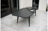 Table de jardin extensible PILAT 260 cm en aluminium Anthracite 8 personnes PARIS GARDEN