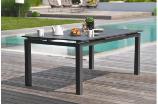 Table salon de jardin extensible en aluminium pour 8 personnes DCB Garden MIAMI