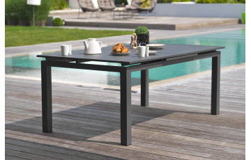 Table salon de jardin extensible en aluminium pour 8 personnes DCB Garden MIAMI