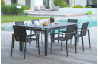 Table salon de jardin extensible en aluminium pour 8 personnes DCB Garden MIAMI