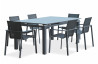 Ensemble table et fauteuils de jardin avec rallonge 6 personnes DCB Garden MIAMI