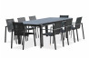 Ensemble table et fauteuils de jardin avec rallonge 8 personnes DCB Garden MIAMI